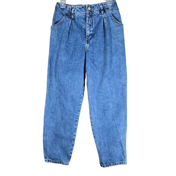 Guess Denim - Vintage Guess Jeans Women 28 Pleated Tapered High Rise Made USA 80s Cotton Denim